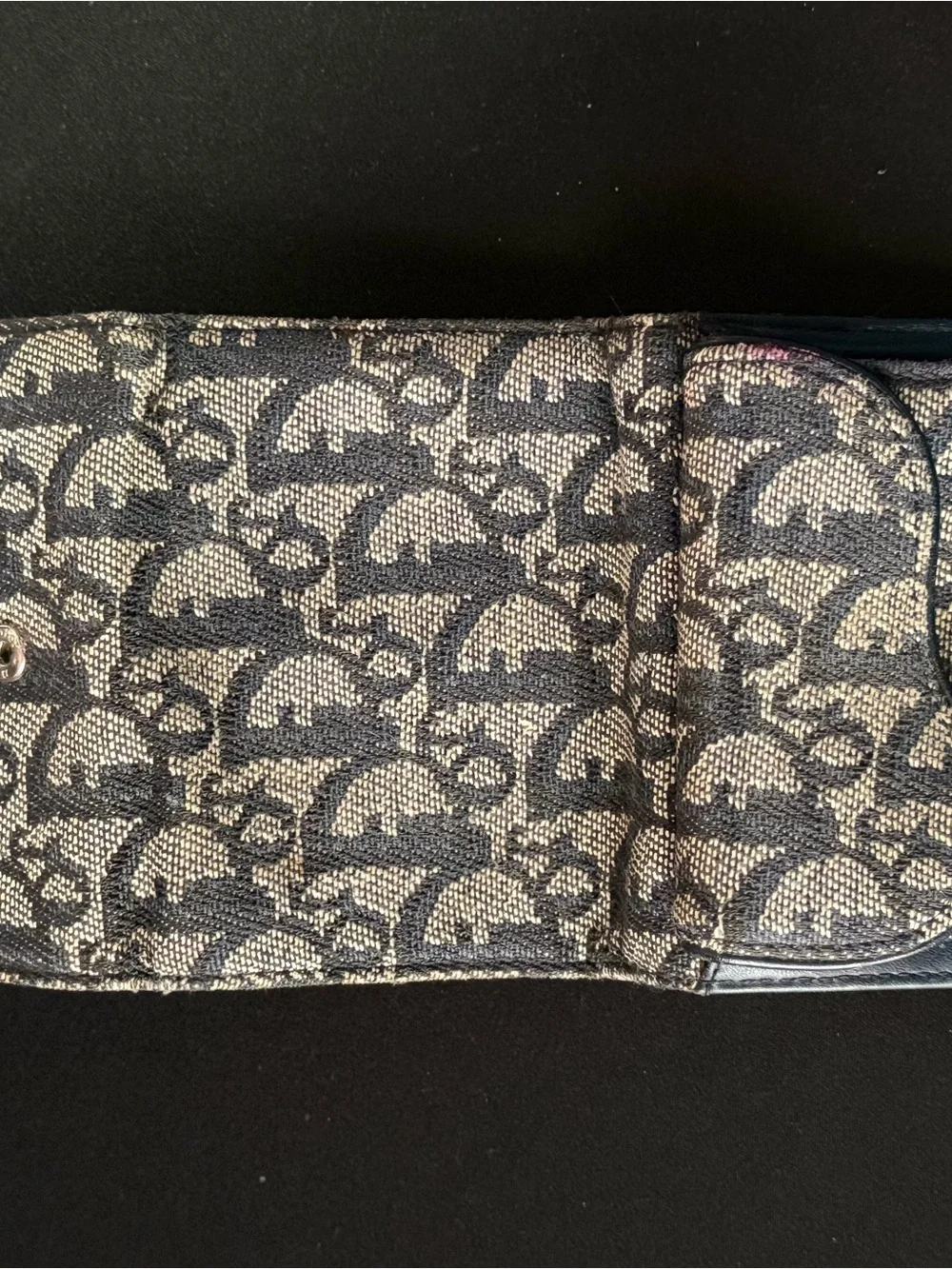 Authentic Vintage Dior Trotter Saddle Wallet